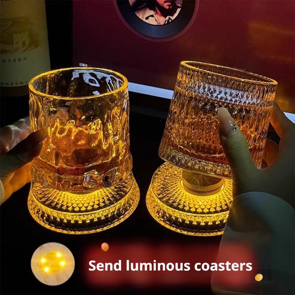 Rotating Whiskey Glass Creativ - Wine Beer Liquor review and price