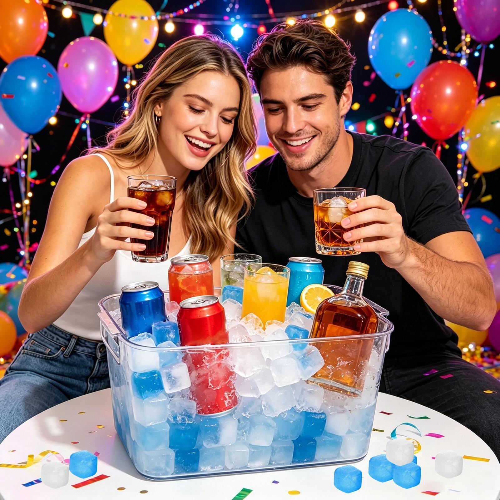 100 Pieces Ice Cubes Reusable  - Wine Beer Refrigerator review and price