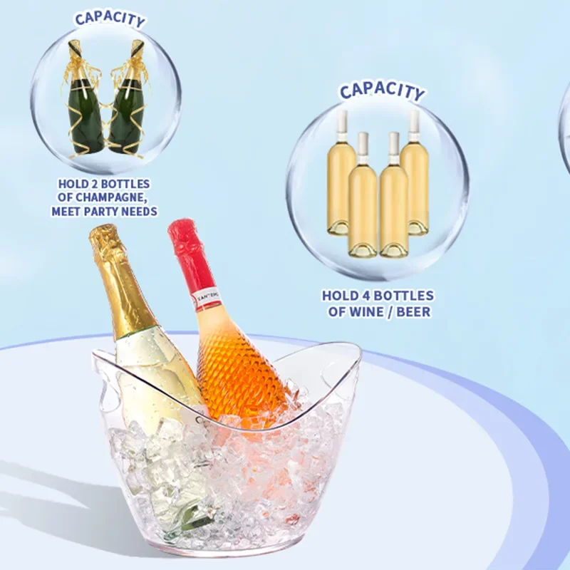 Clear 4L Ice Bucket Ice Shovel - Wine Beer Refrigerator review and price