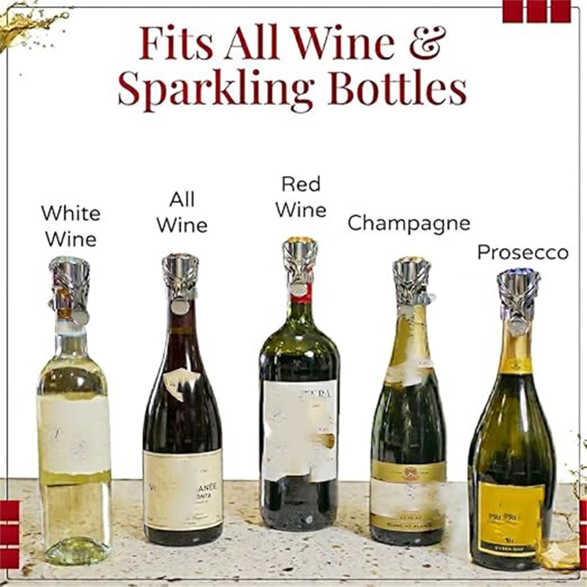 (A02R] 2Pcs Wine Stopper & Cha - Wine & Beer Packages review and price