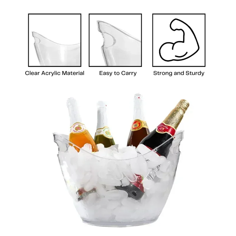 4/8L Ice Bucket Transparent Ic - Wine Beer Refrigerator review and price