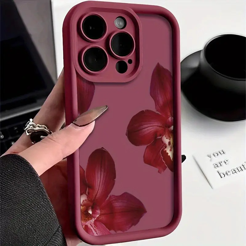 Wine Red Orchid Flower Pattern - Wine & Beer Packages review and price